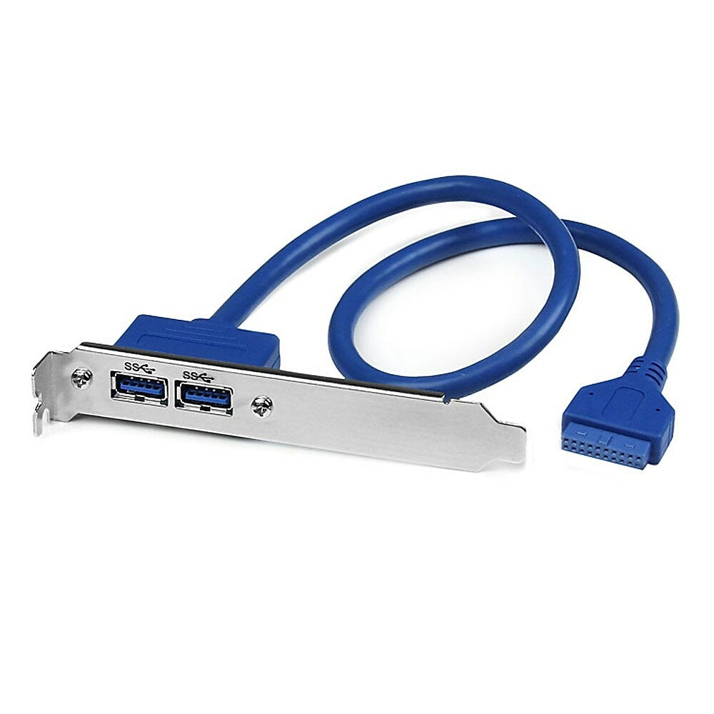 Image of StarTech USB 3.0 A Female Slot Plate Adapter, 2 Port