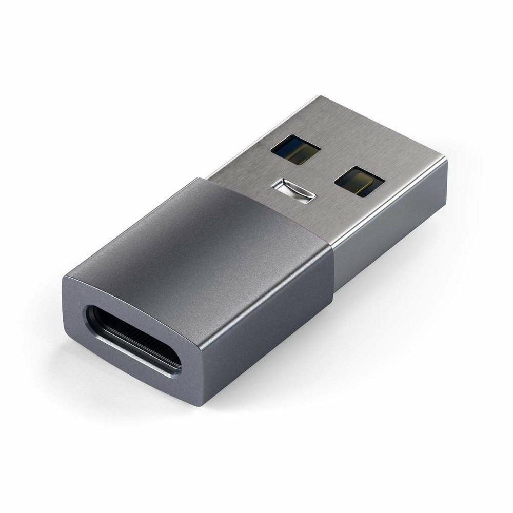 Image of Satechi Aluminum Type A to Type C Adapter - Space Grey
