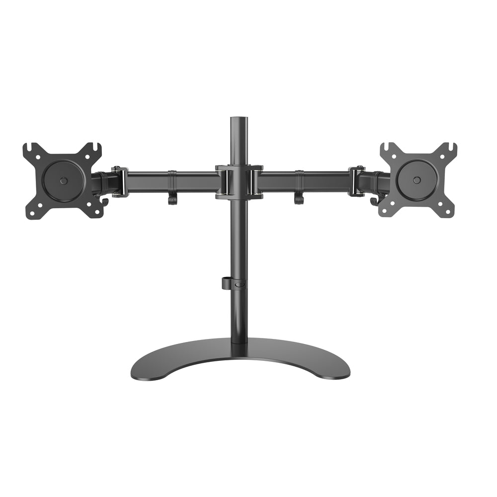 Image of ShoppingAll Dual LCD LED Monitor Mount Stand with 2 Adjustable Arms for 13"-32" Monitors - Black