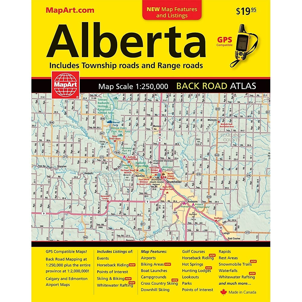 Image of MapArt Alberta Back Road Atlas