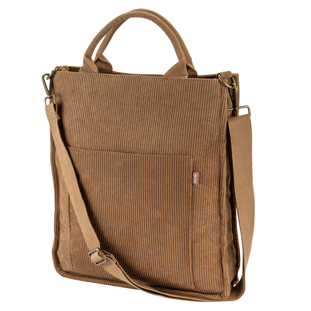 Image of General Supply Goods + Co Recycled Corduroy Tote - Brown