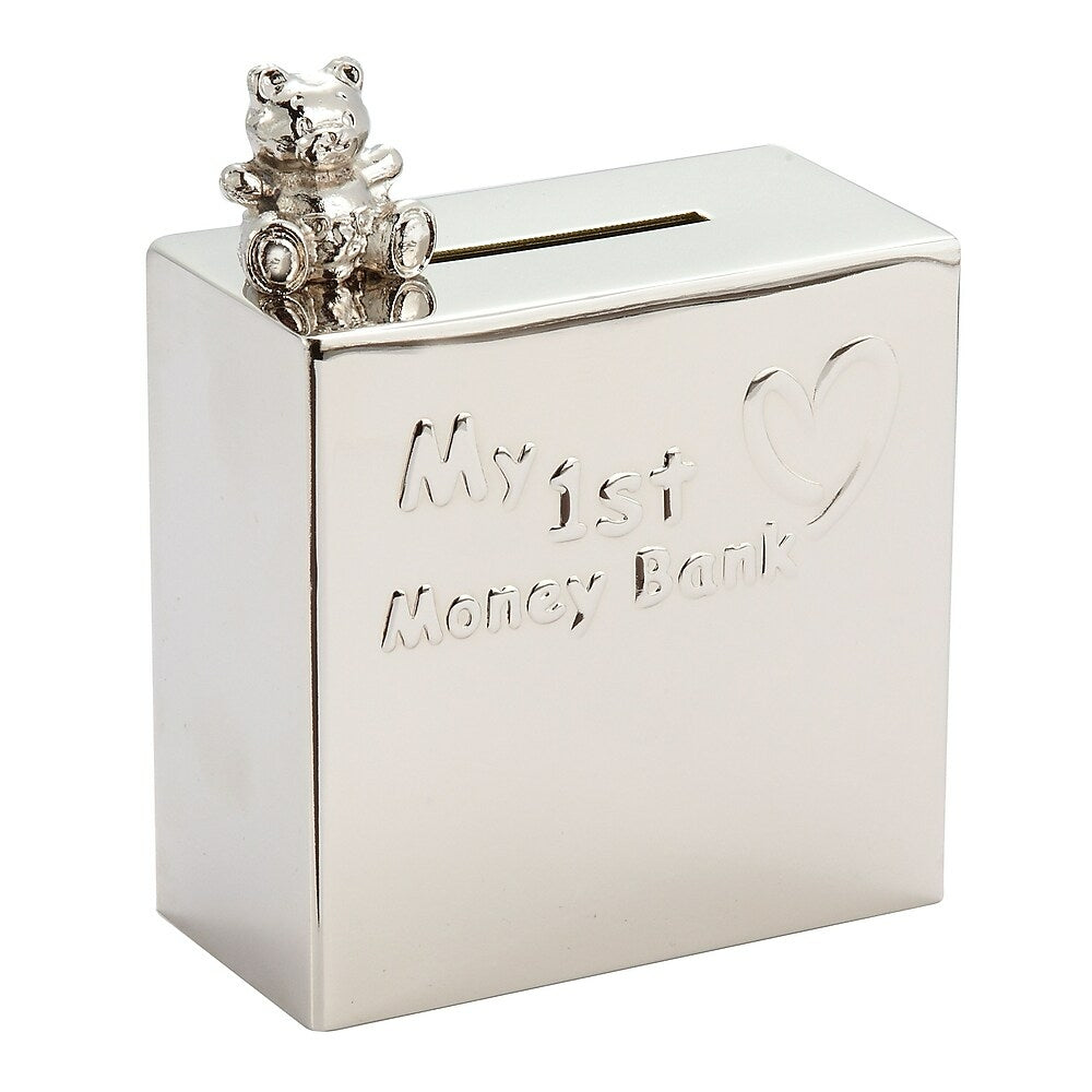Image of Elegance "My 1st Money Bank" with Bear Money Bank, Nickel-Plated (80887)