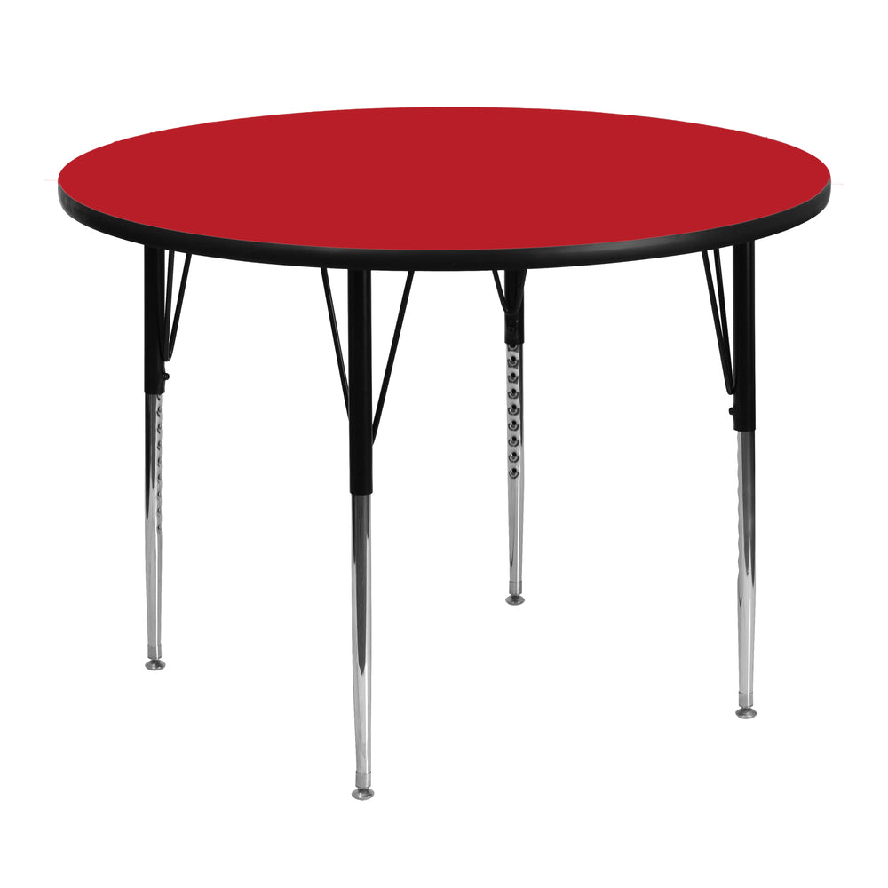 Image of Flash Furniture 48" Round HP Laminate Activity Table - Red