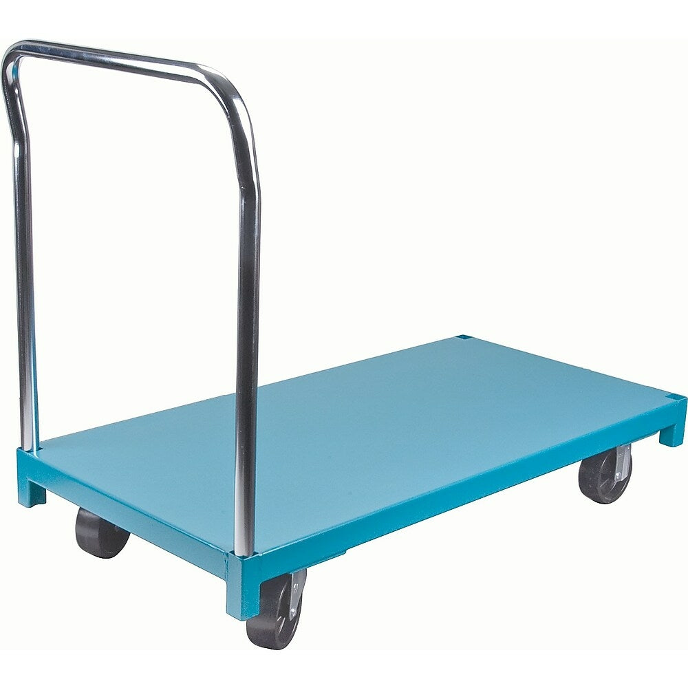 Image of Kleton Steel Deck Platform Trucks, 5" Polyolefin Casters, 24"W. x 36"L. x 8"H