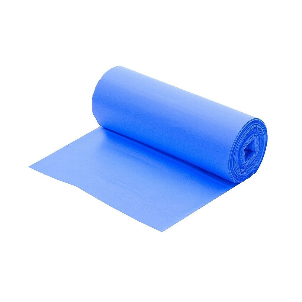 Image of Berry Plastics 38" x 40" 0.9mil Linear Low Density Polyethylene Strong Garbage Bag, Blue, 150 Pack
