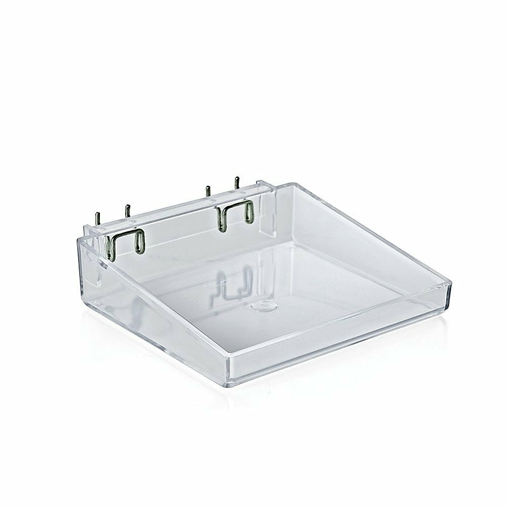 Image of Azar Displays 8" Pegboard Open Tray, 2 Pack (556088)