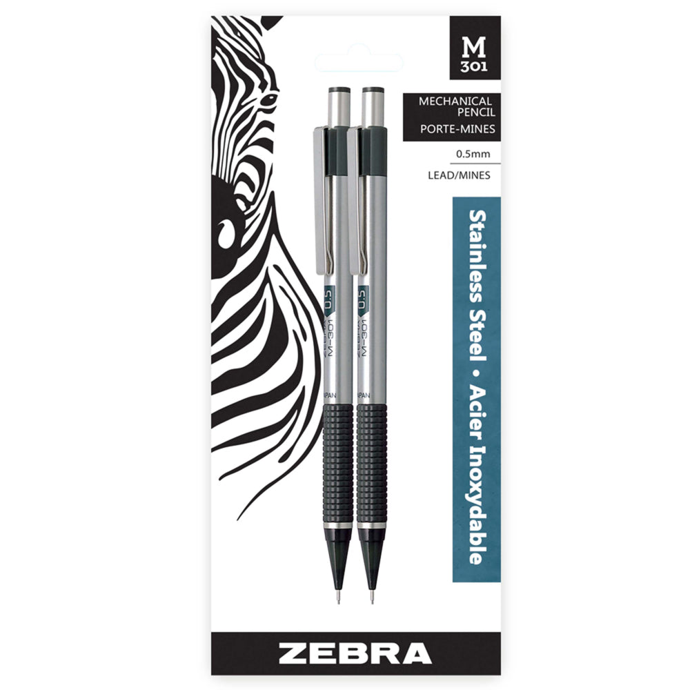 Image of Zebra M301 Mechanical Pencils - 0.5mm - 2 Pack