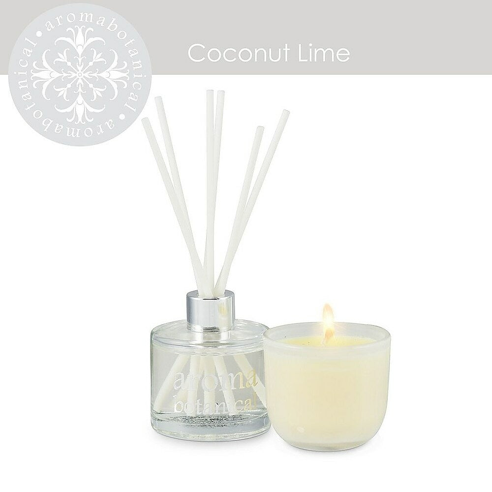 Image of Aromabotanical Coconut Lime Gift Set Candle + Diffuser (16-AB/SET CL )