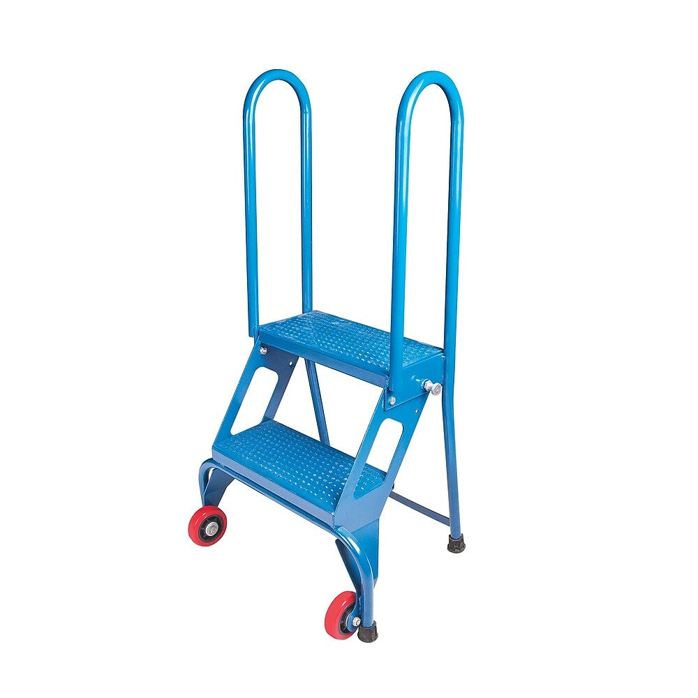 Image of Kleton Portable Folding Ladders, 2 Step, Blue