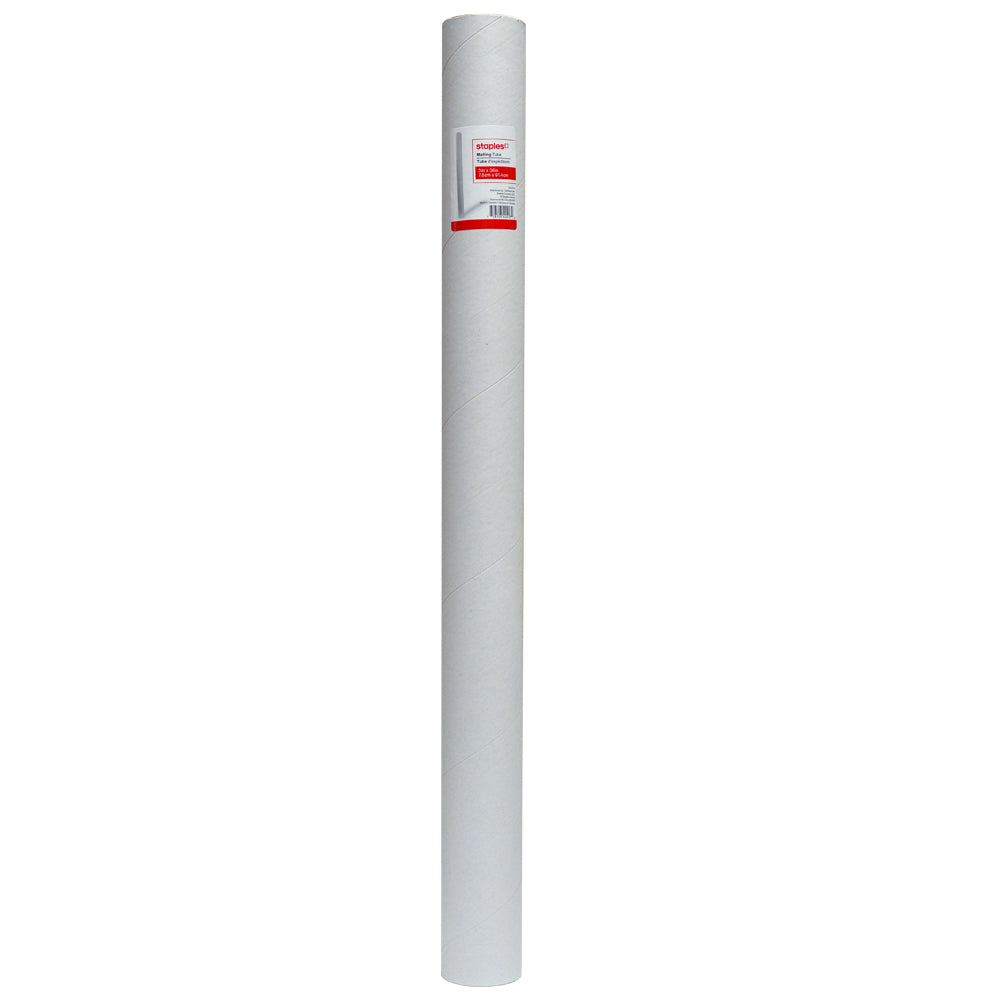 Image of Staples Mailing/Storage Tube - 3" x 36" - White