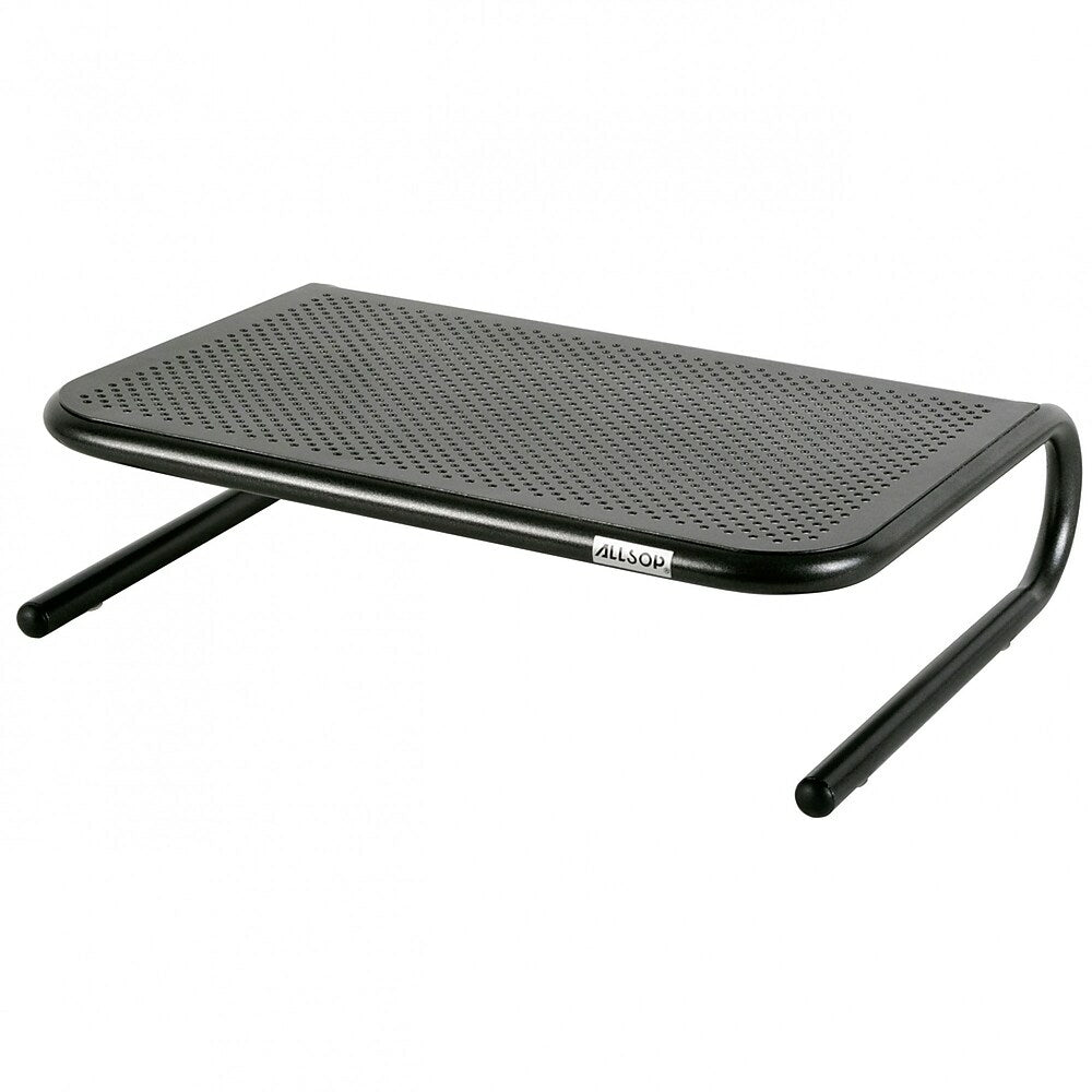 Image of Allsop Metal Art Jr. Monitor Stand with 14" Wide Platform, Pearl Black (30165)