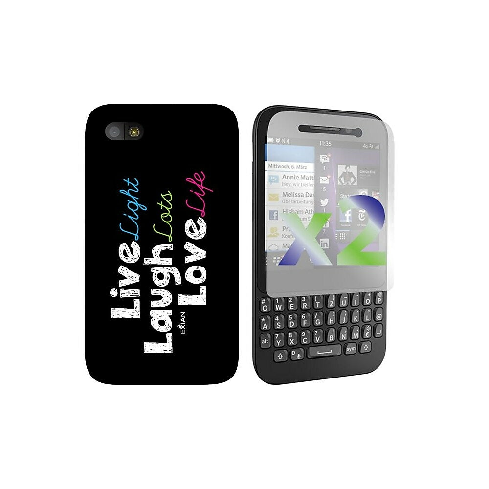 Image of Exian Case for BlackBerry Q5 - Live Laugh Love