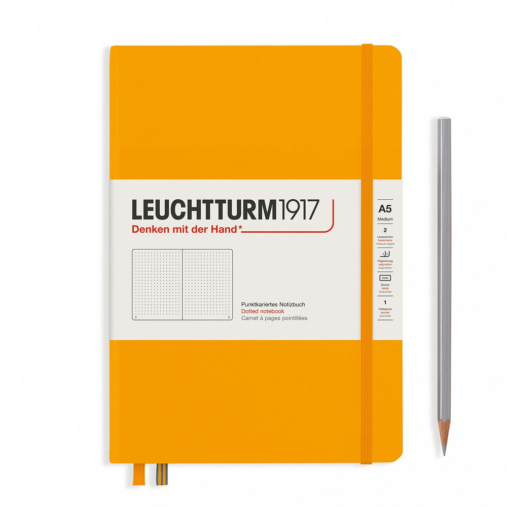 Image of Leuchtturm1917 Hardcover Notebook - Medium A5 - Rising Sun - Dotted - 5 7/8" x 8 1/4"