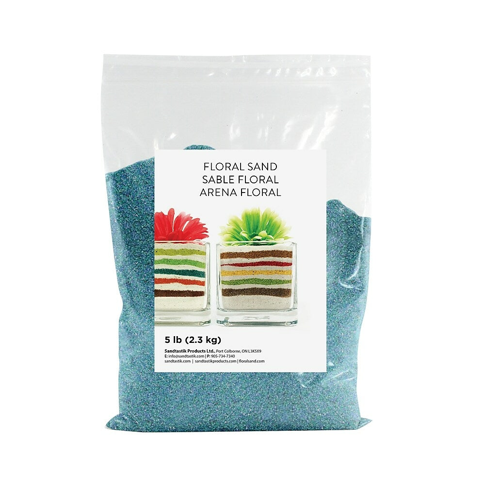 Image of Sandtastik Floral Coloured Sand, 5 lb (2.3 kg) Bag, Caribbean Mist