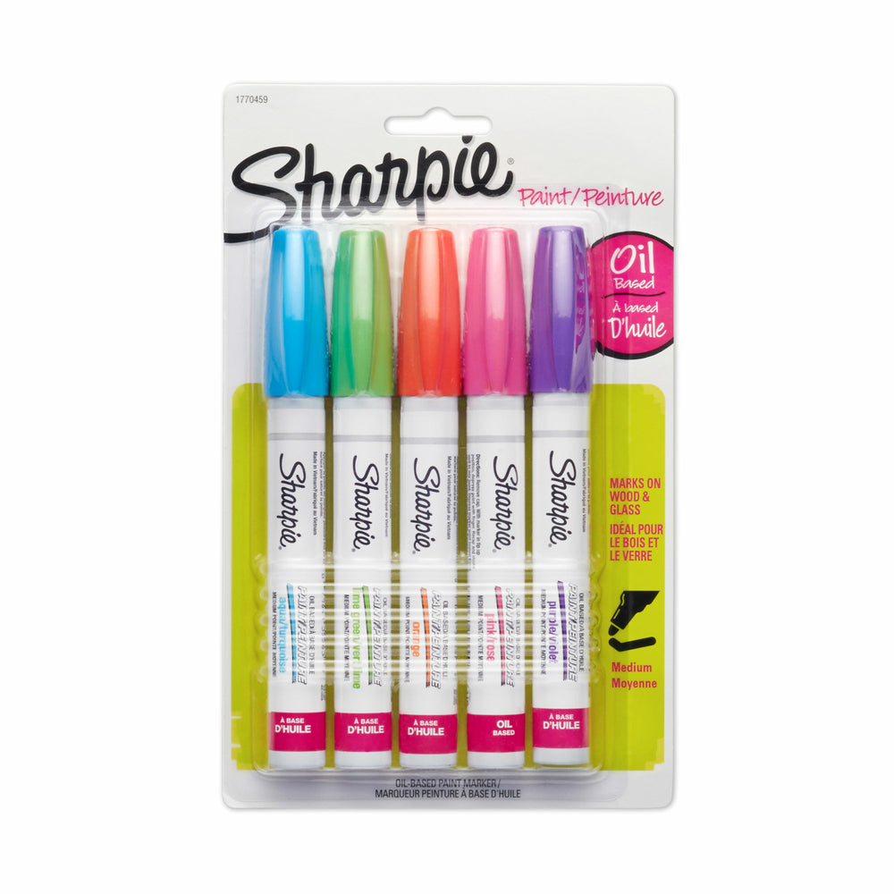 Image of Sharpie Oil-Based Medium Point Paint Marker, Fashion Assorted, 5 Pack
