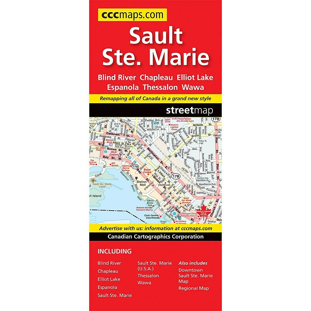 Image of MapArt Sault Ste Marie Map