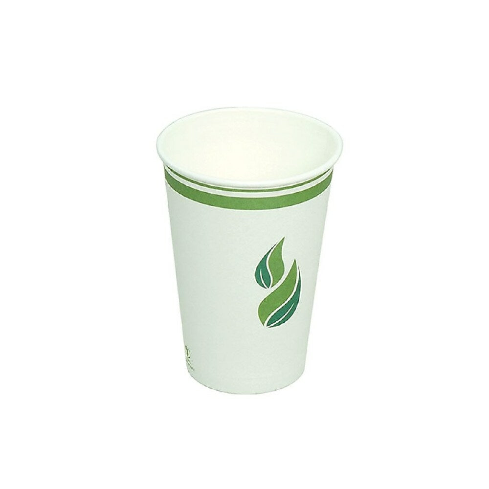 Image of Eco Guardian Compostable PLA-Lined Hot Drink Paper Cups, 16 oz, 1000 Pack (EG-P-PL-K16-W50)