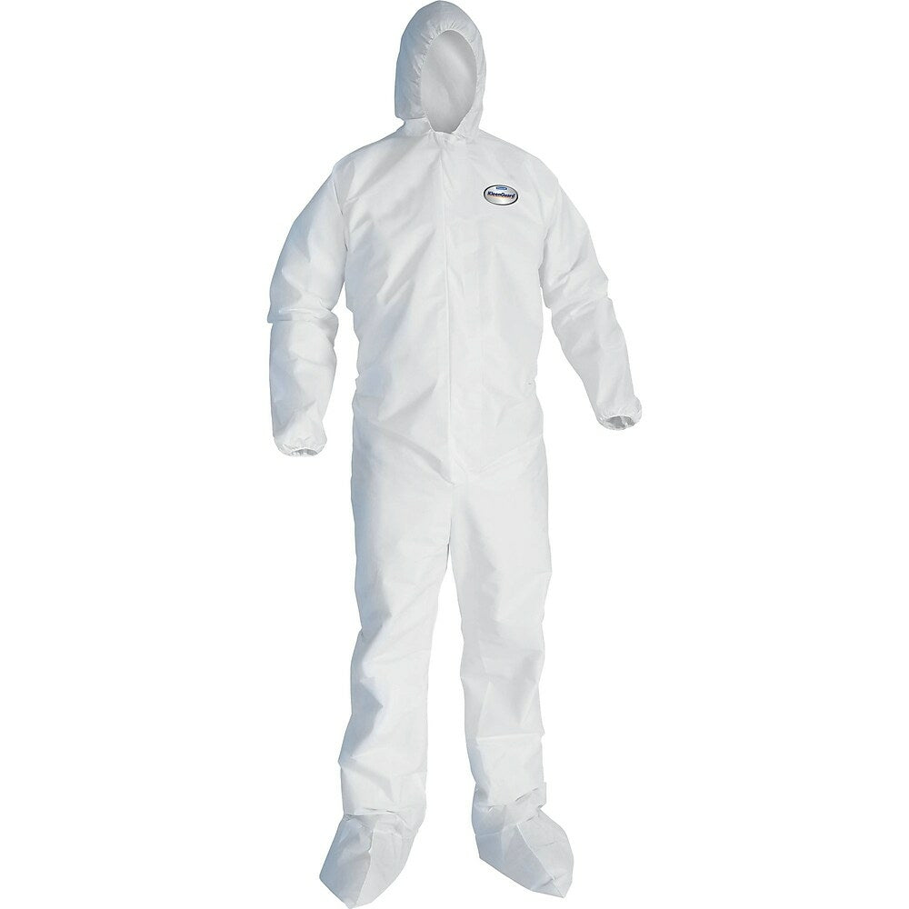 Image of Kimberly-Clark Professional, Kleenguard A30 Coveralls, Large, White, Sms - 10 Pack
