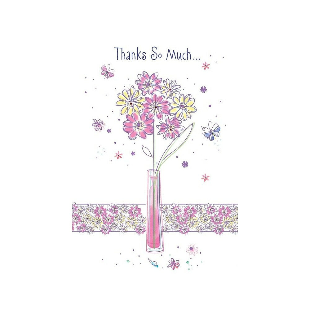 Image of Thank You Cards, Thanks So Much..., 48 Notelet Cards, 12 Pack