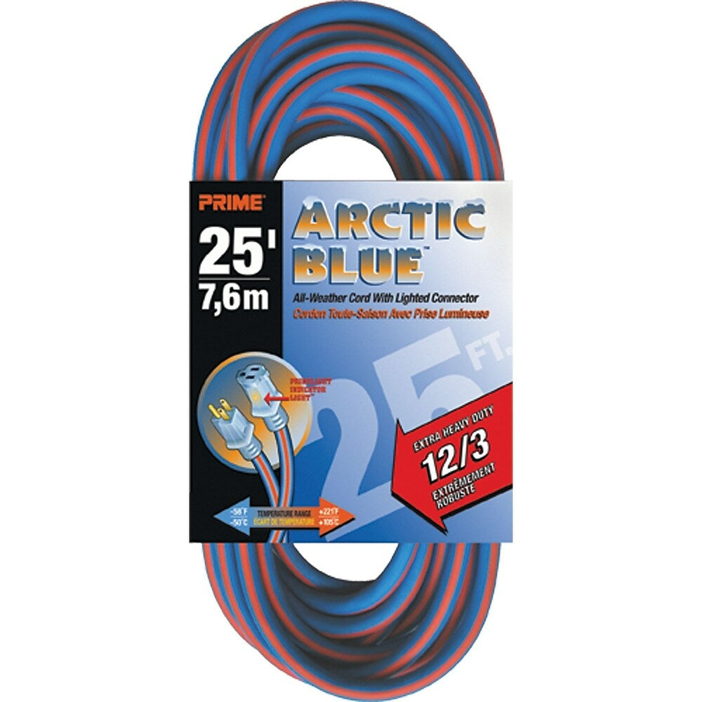 Image of All-Weather Extension Cord - Arctic Blue, XB897, 3-CONDUCTOR SJEOW, 300 V GROUNDING - EXTRA HEAVY-DUTY, 2 Pack