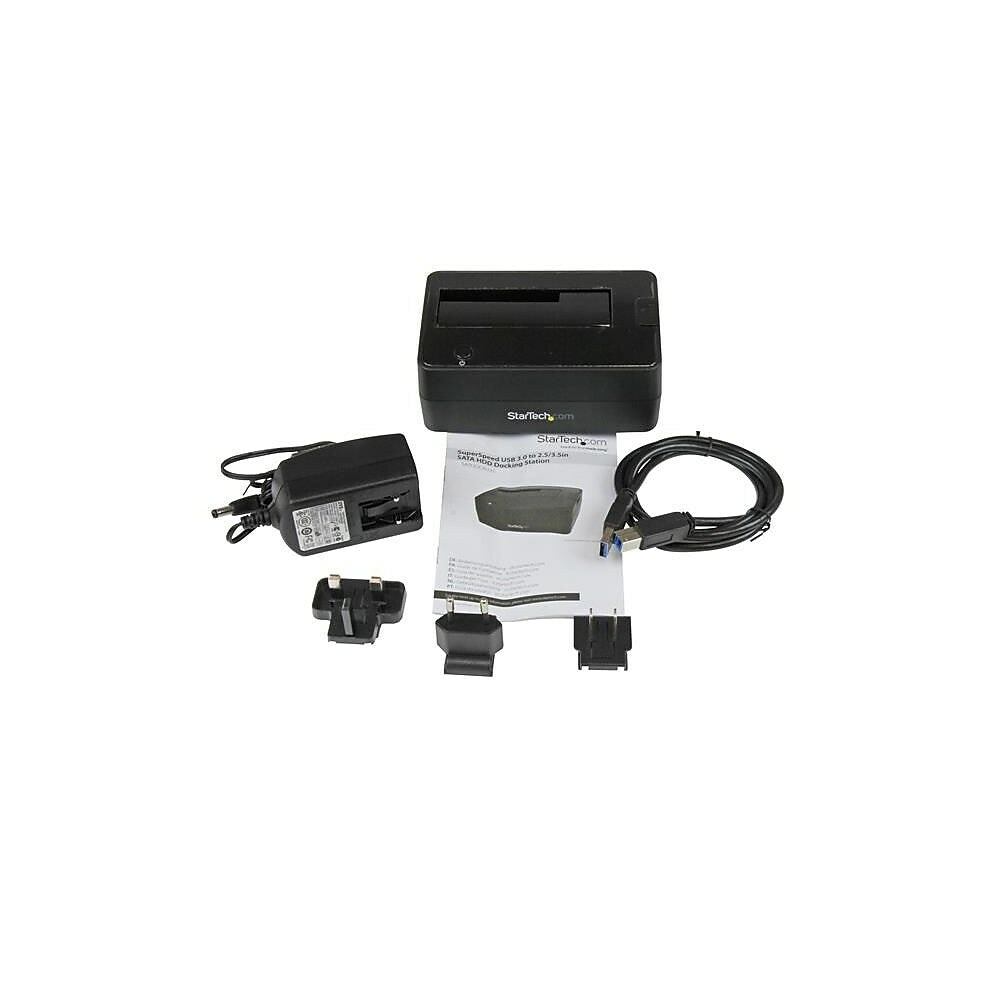 Image of StarTech USB 3.0 to SATA Hard Drive Docking Station for 2.5/3.5 HDD