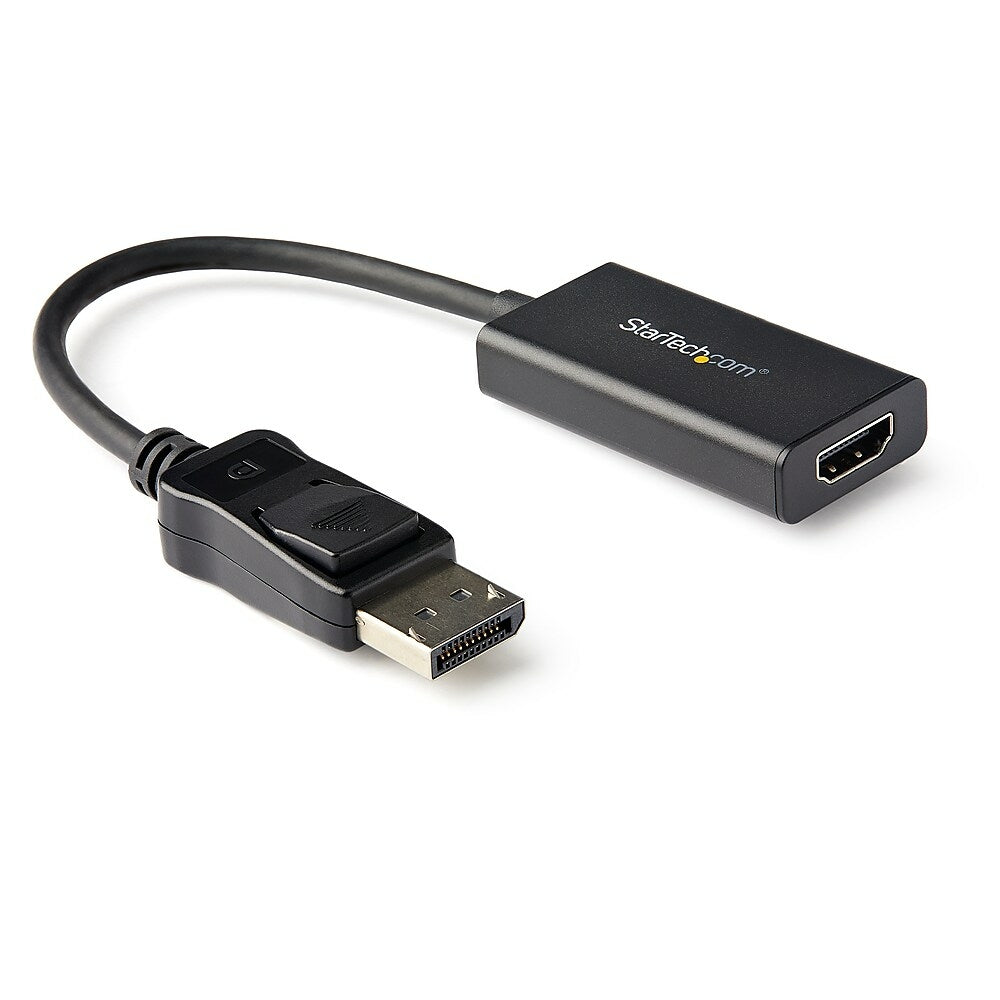 Image of StarTech DisplayPort to HDMI Adapter with HDR, 4K 60Hz, Black (DP2HD4K60H)