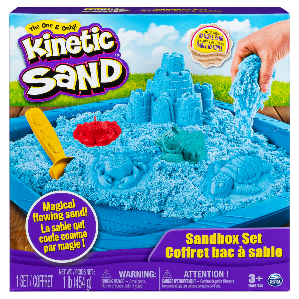 Image of Kinetic Sand Sand Box & Mold Set, 1lbs. - Assorted Colours
