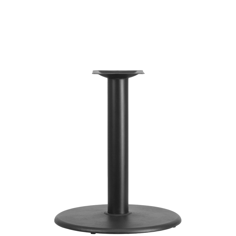 Image of Flash Furniture 24" Round Restaurant Table Base with 4" Dia. Table Height Column, Black