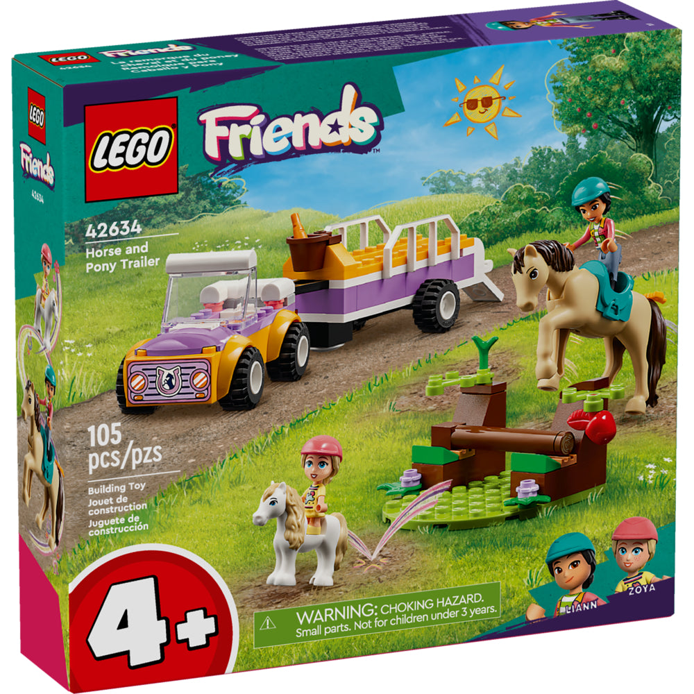 Image of LEGO Friends Horse and Pony Trailer - 105 Pieces