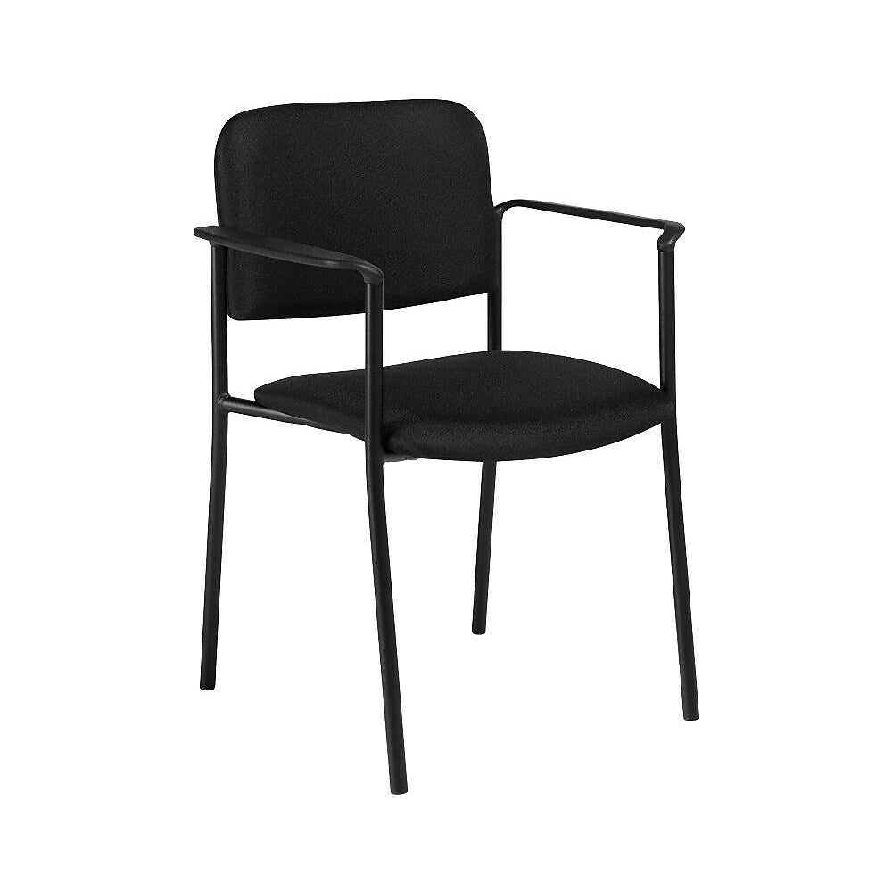 Image of Offices To Go Minto Stacking Armchair, Black