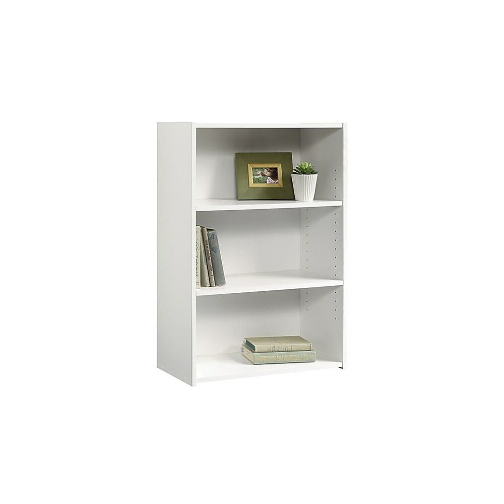 Image of Sauder 3-Shelf Bookcase, Soft White