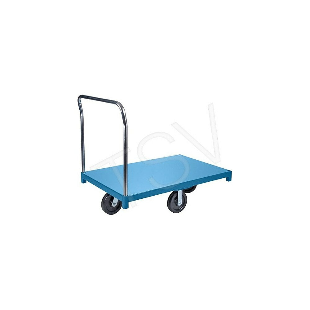 Image of Kleton Heavy-Duty Platform Truck, Deck Width: 30", Handle Height: 40", Deck: Steel Deck, Deck Length: 48", Handle Height: 40"