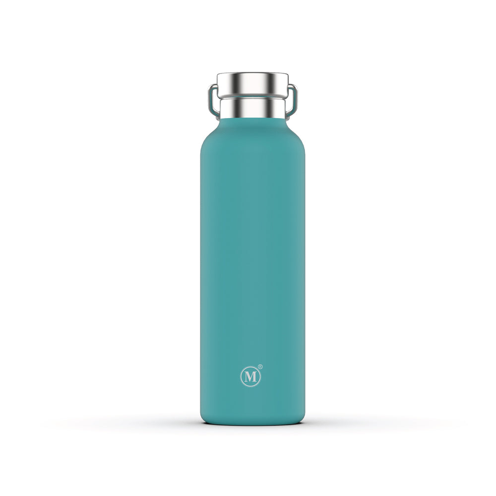 Image of Minimal Stainless Steel Insulated Flask - Aqua - 750ml