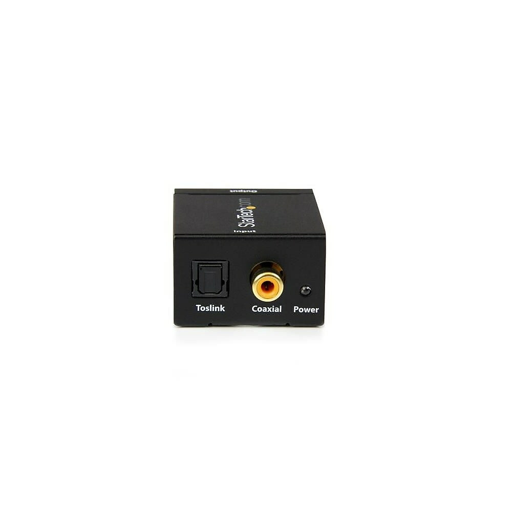 Image of StarTech SPDIF Digital Coaxial or Toslink Optical to Stereo RCA Audio Converter, Black