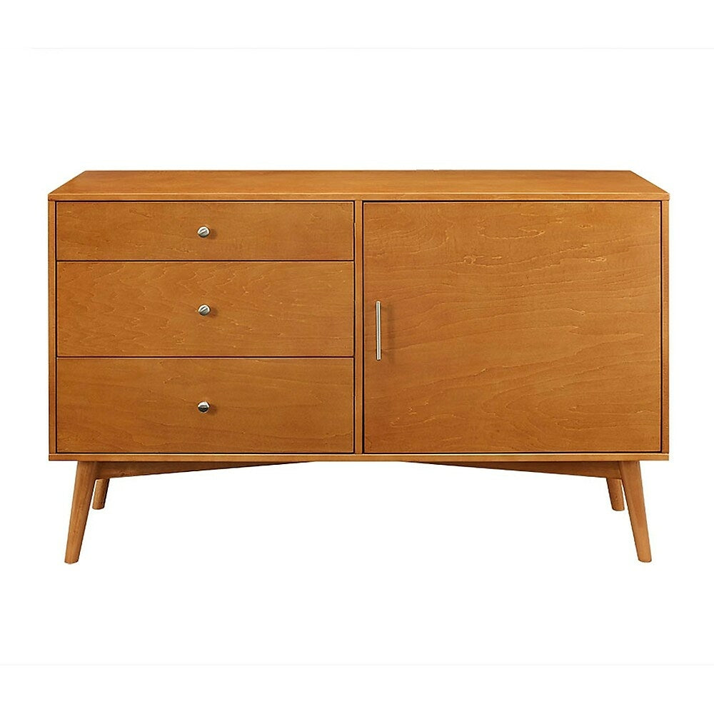 Image of Walker Edison Angelo Home 52" Mid-Century TV Stand, Acorn (AH52CMCAC)