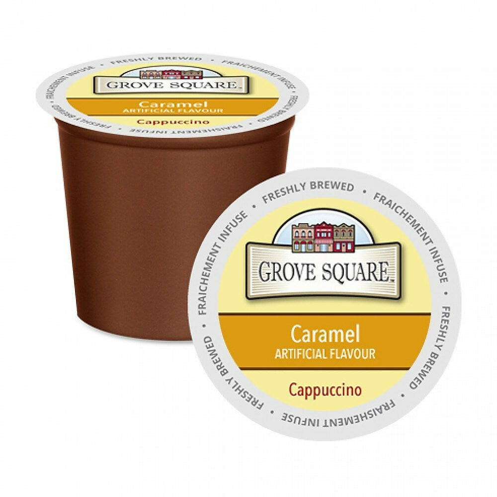Image of Grove Square Caramel Cappuccino Mix K-Cup Pods - 24 Pack