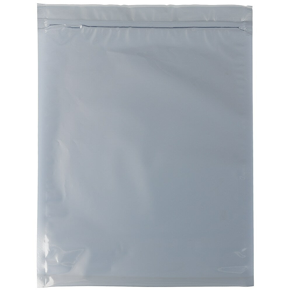 Image of JAM Paper Foil Envelopes with Zip Lock Closure, 10 x 13, Clear Foil, 100 Pack (3001013A58A4B)