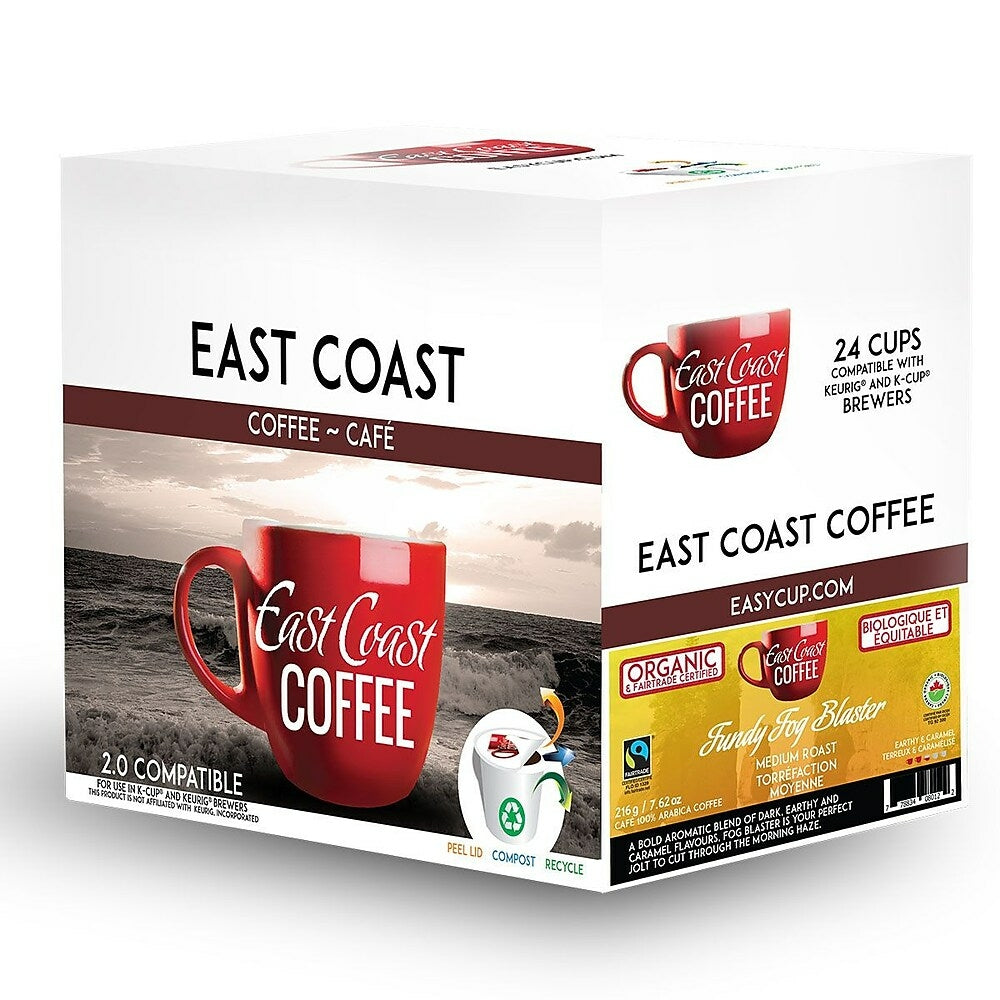 Image of East Coast Coffee Fundy Fog Blaster K-Cup Pods - Medium Roast - 24 Pack