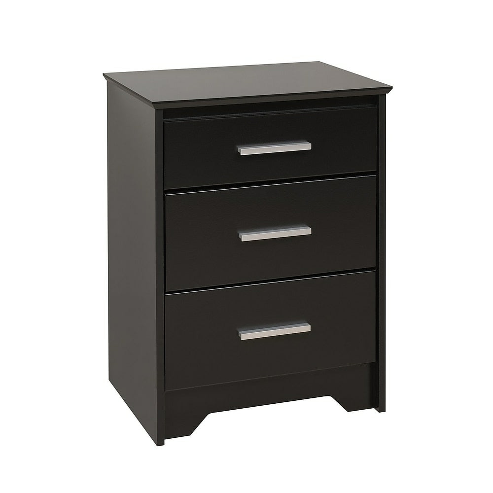 Image of Prepac Coal Harbor 3 Drawer Tall Nightstand - Black