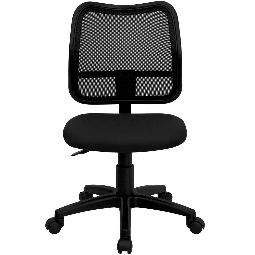 Image of Flash Furniture Mid-Back Mesh Swivel Task Office Chair - Black