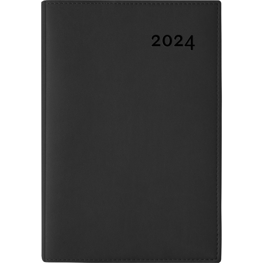 Image of W. Maxwell 2023-24 Polo Daily Academic Planner - Black - 5" W x 7.25" H - Bilingual