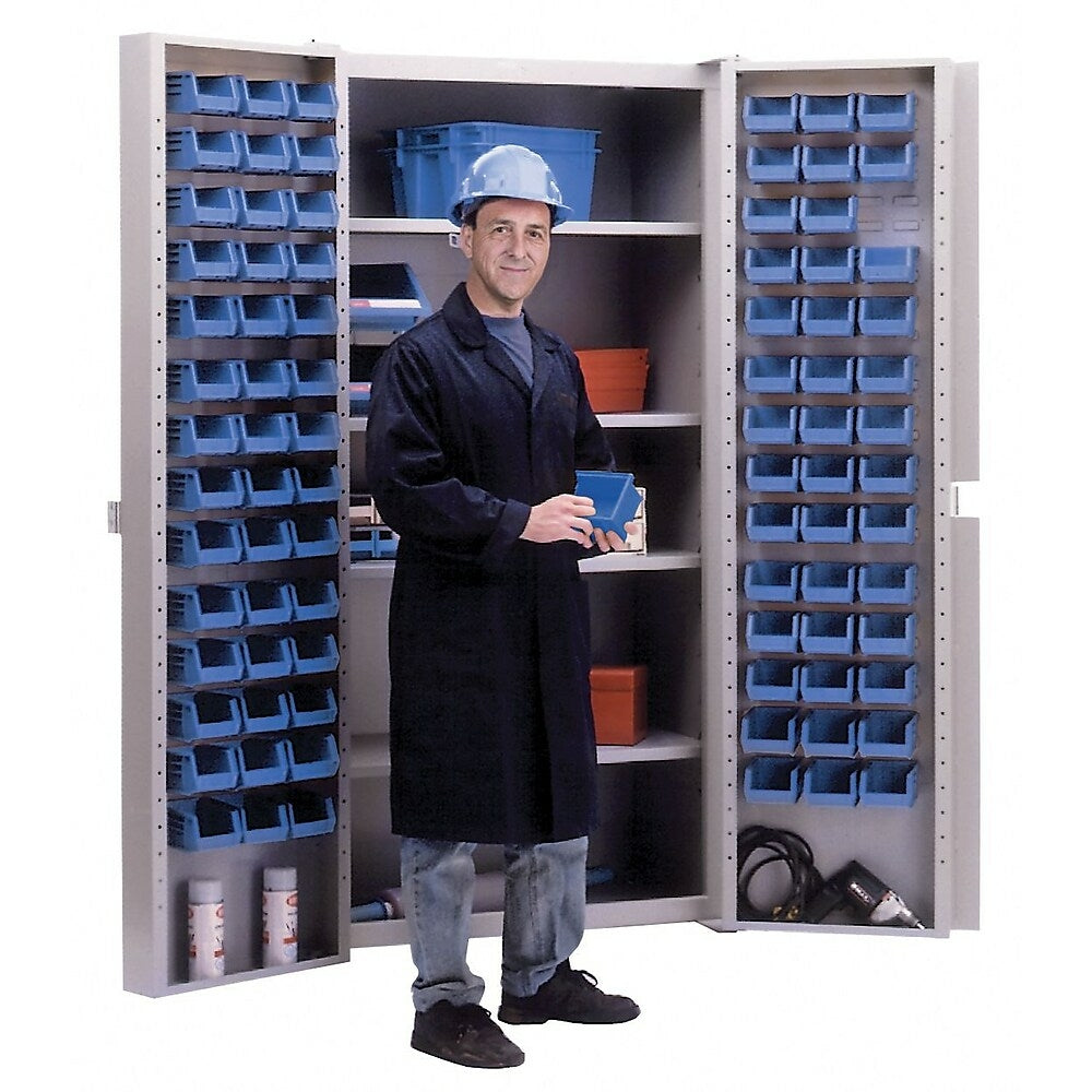 Image of KLETON Deep Door Combination Cabinets, 84 Bins, Blue
