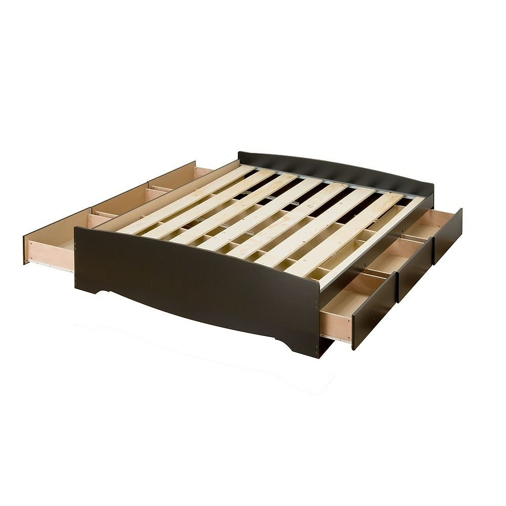 Image of Prepac Full Mate's Platform Storage Bed With 6 Drawers - Black