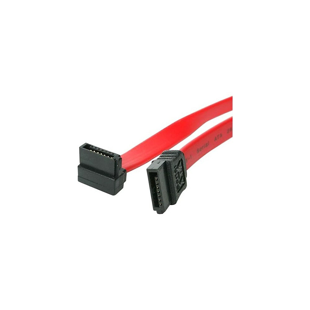 Image of StarTech SATA18RA1 18" Right-angled Serial ATA/SAS Serial Cable