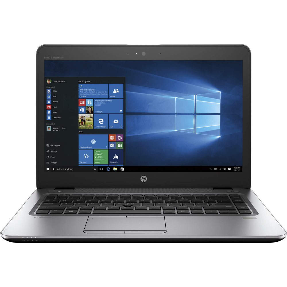 Image of HP Refurbished EliteBook 840 G4 14" Touchscreen Laptop, Intel Core i7-7600U, 16 GB DDR4, 512 GB SSD, Windows 10 Professional, Grey