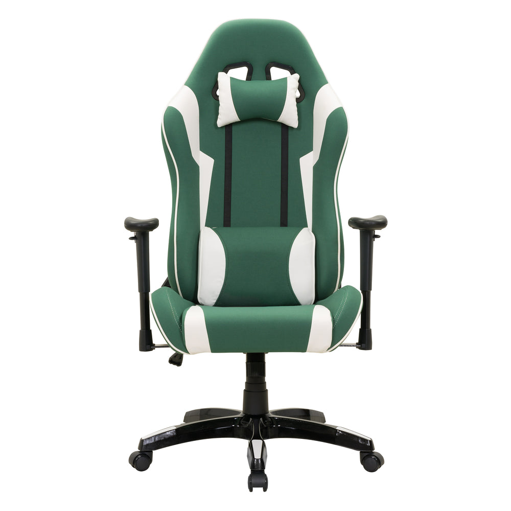 staples gaming chair green