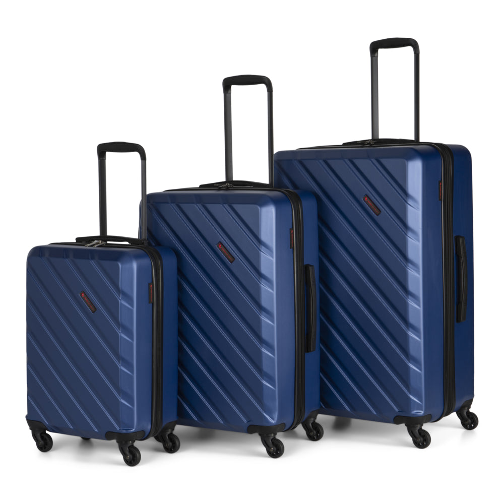 Image of Swiss Mobility 3-Piece ABS Hardside Luggage Set - ABS - Blue
