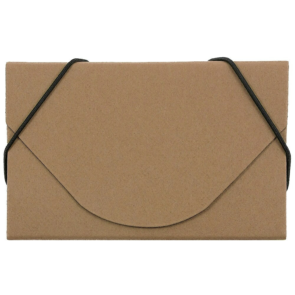 Image of JAM Paper Kraft Ecoboard Business Card Case, Natural Brown Recycled Kraft, 5 Pack (2500 201g)