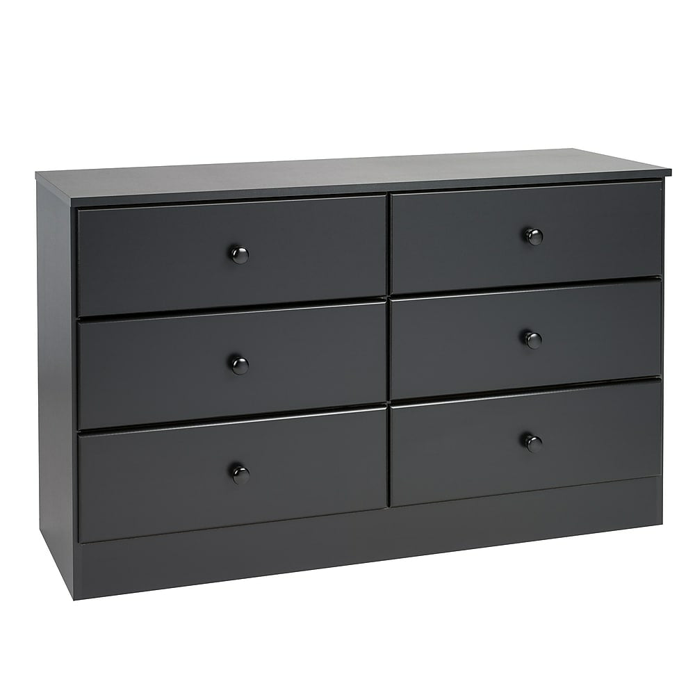 Image of Prepac Astrid 6-Drawer Dresser - Black
