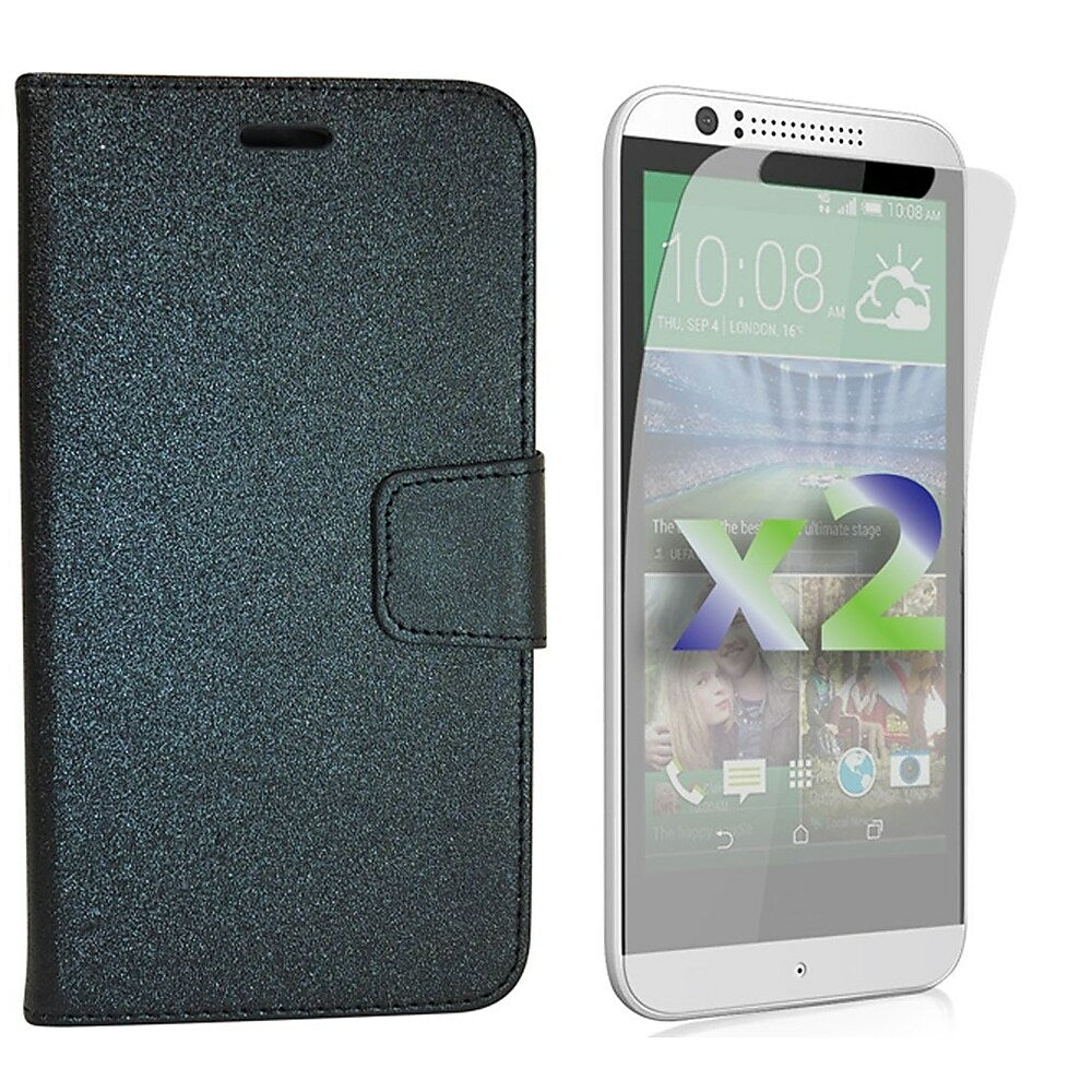 Image of Exian Wallet Case for HTC Desire 510 - Black